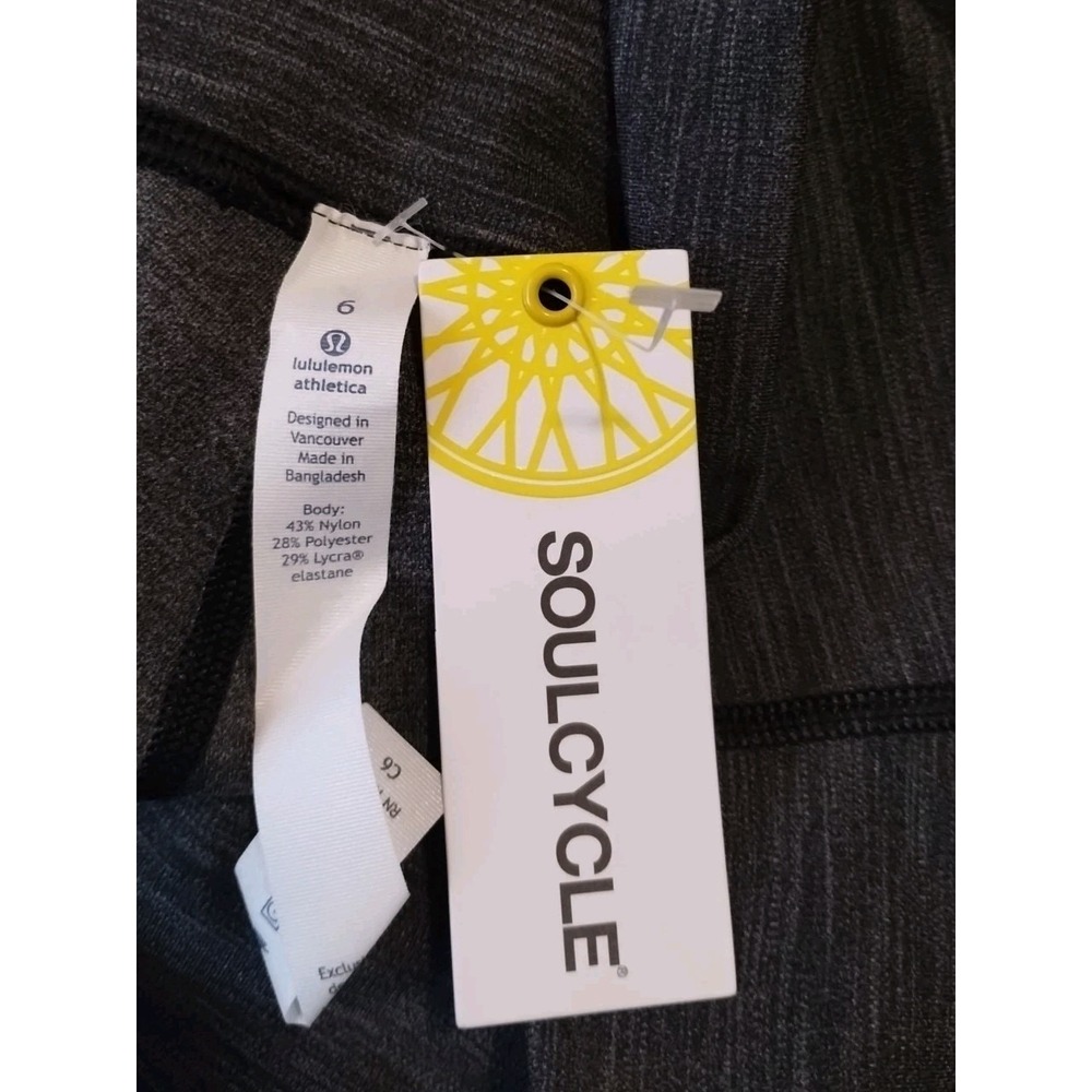 Lululemon Soul Cycle Canada Wunder Under leggings Women's 6 Heather Yoga Run Gym - Picture 3 of 5